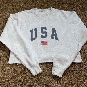 brandy melville USA cropped sweatshirt